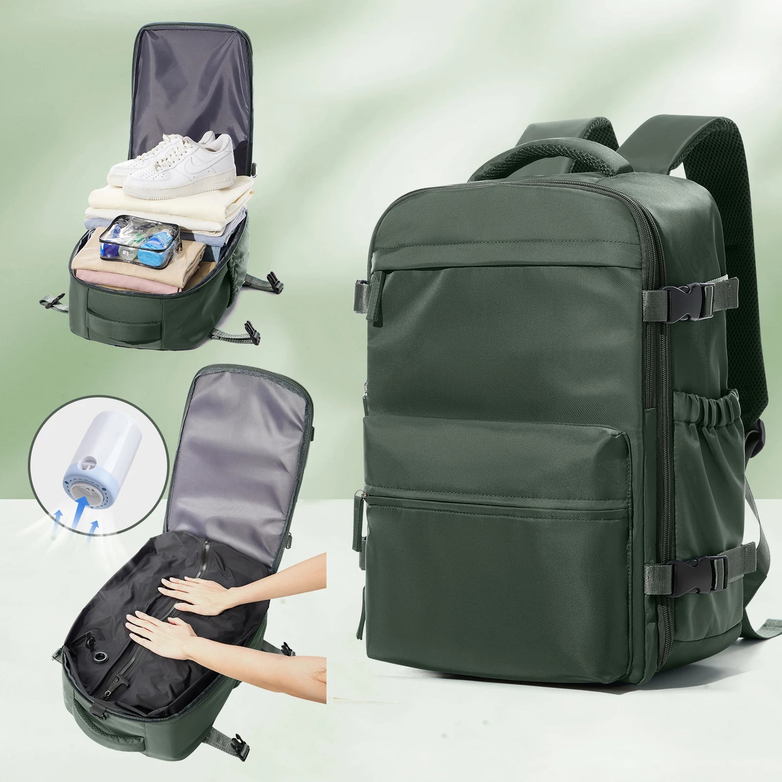 SneakProduction™ Vacuum Travel Backpack