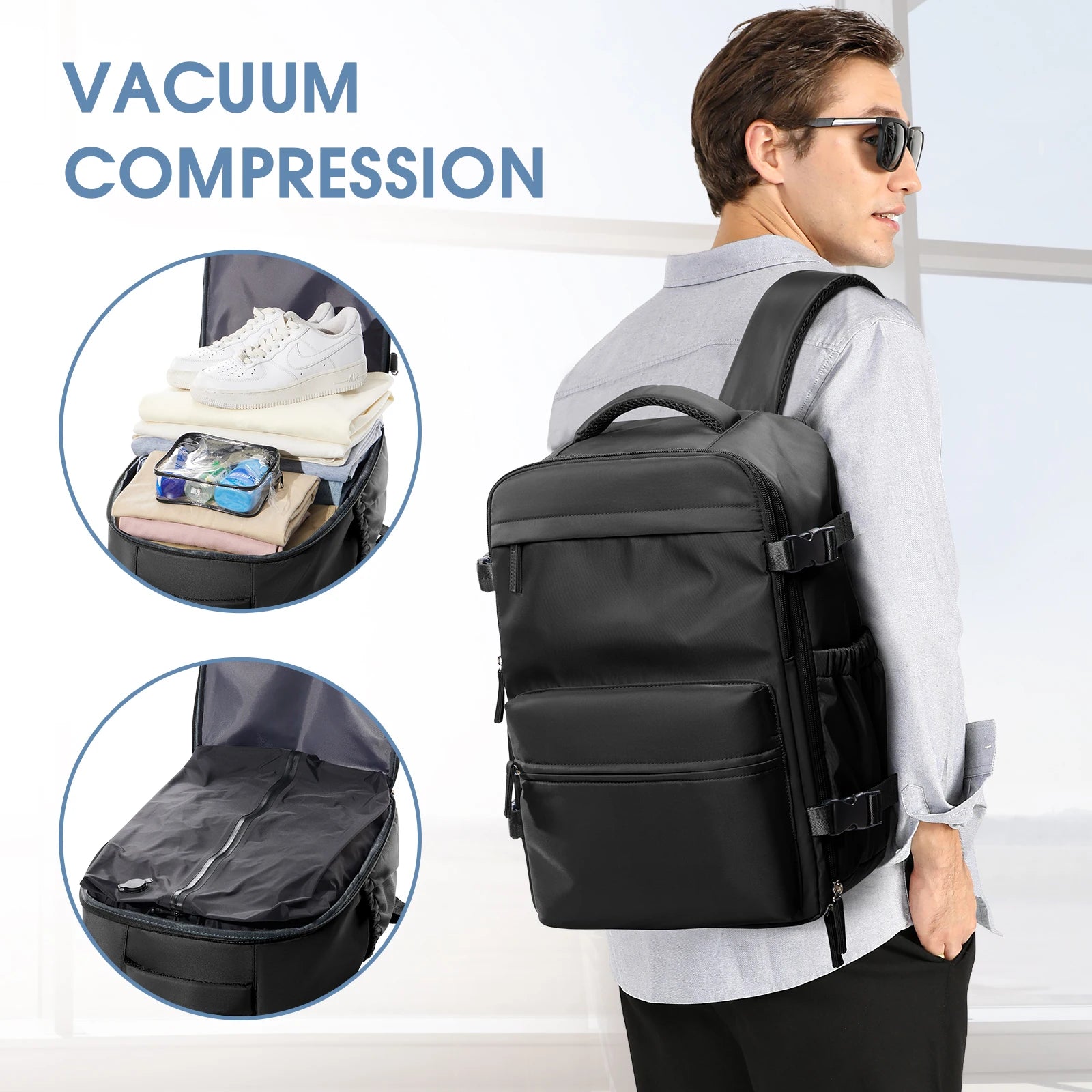 SneakProduction™ Vacuum Travel Backpack