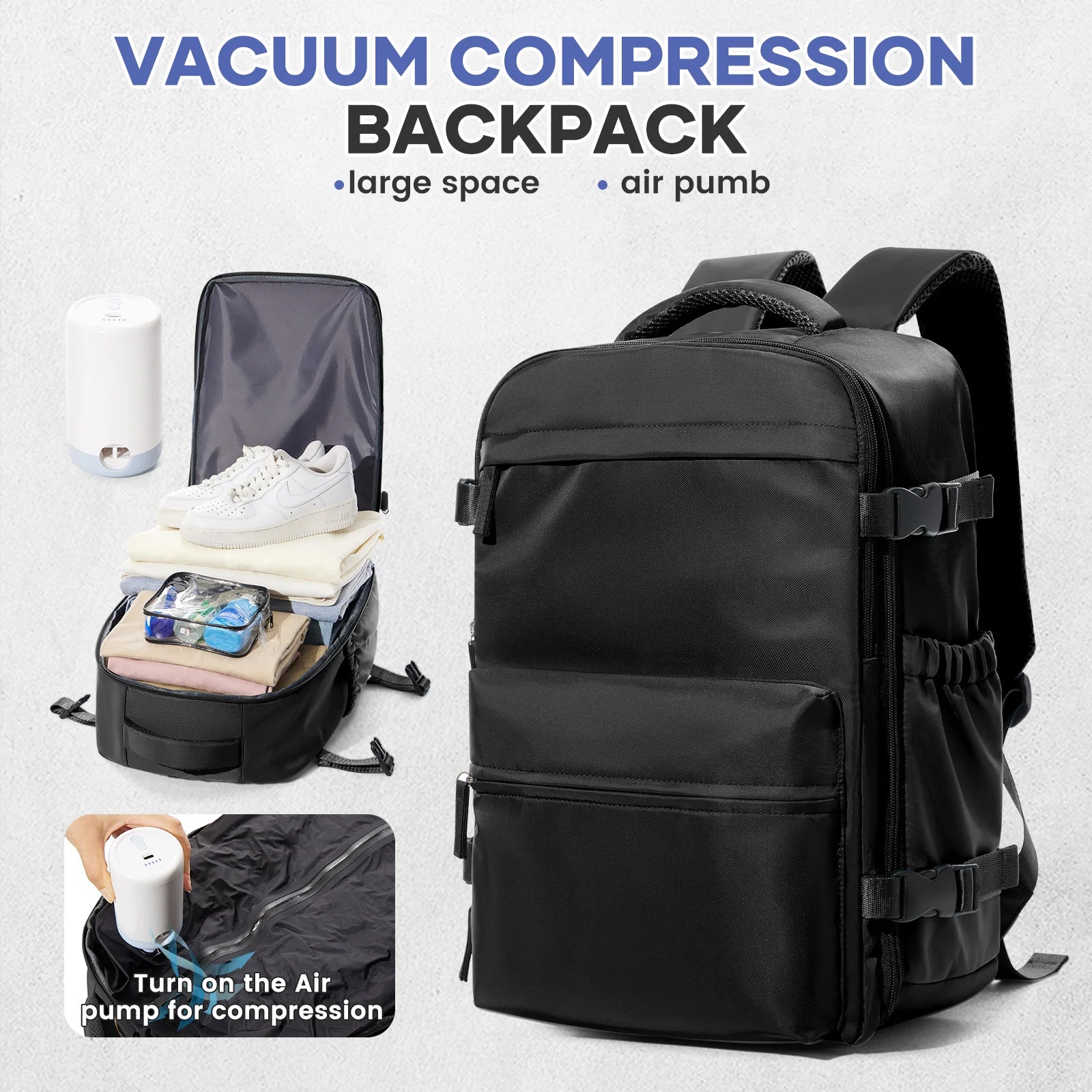 SneakProduction™ Vacuum Travel Backpack